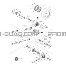 Système Entraînement Arrière pour Can-am Toutes les cylindrées 2004 Outlander 400 XT 4 X 4