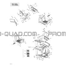 Carrosserie Et Accessoires (vue Arrière) pour Can-am Toutes les cylindrées 2004 Outlander 400 XT 4 X 4
