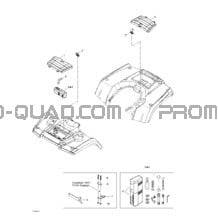 Compartiments Avant Et Arrière pour Can-am Toutes les cylindrées 2004 Outlander 400 XT 4 X 4