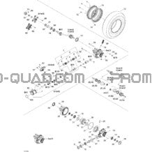 Système Entraînement Avant pour Can-am Toutes les cylindrées 2004 Outlander MAX 400