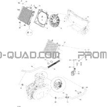 Système De Refroidissement Liquide pour Can-am Toutes les cylindrées 2004 Quest MAX
