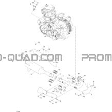 Système Échappement pour Can-am Toutes les cylindrées 2004 Quest MAX