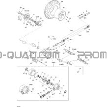Système Entraînement Avant pour Can-am Toutes les cylindrées 2004 Quest MAX