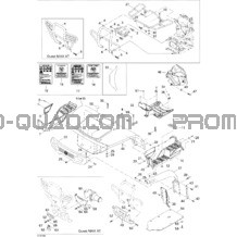 Carrosserie Et Accessoires (vue Avant) pour Can-am Toutes les cylindrées 2004 Quest MAX