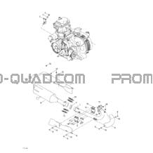 Système Échappement pour Can-am Toutes les cylindrées 2004 Quest STD