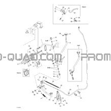Frein Hydraulique Arrière pour Can-am Toutes les cylindrées 2004 Quest STD
