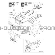 Carrosserie Et Accessoires (vue Avant) pour Can-am Toutes les cylindrées 2004 Quest STD