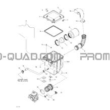 Silencieux Admission pour Can-am Toutes les cylindrées 2004 Quest XT