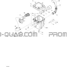 Silencieux Admission pour Can-am Toutes les cylindrées 2004 Traxter Auto Std & XT