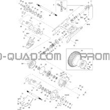 Système Entraînement Arrière pour Can-am Toutes les cylindrées 2004 Traxter Auto Std & XT