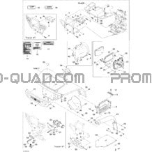 Carrosserie Et Accessoires (vue Avant) pour Can-am Toutes les cylindrées 2004 Traxter Auto Std & XT