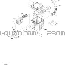 Silencieux Admission pour Can-am Toutes les cylindrées 2004 Traxter Max Std & Max XT