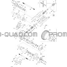 Système Entraînement Arrière pour Can-am Toutes les cylindrées 2004 Traxter Max Std & Max XT