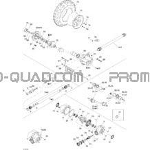 Système Entraînement Avant pour Can-am Toutes les cylindrées 2004 Traxter Max Std & Max XT