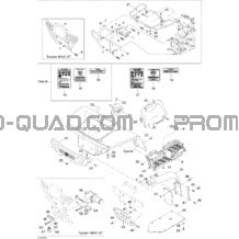 Carrosserie Et Accessoires (vue Avant) pour Can-am Toutes les cylindrées 2004 Traxter Max Std & Max XT