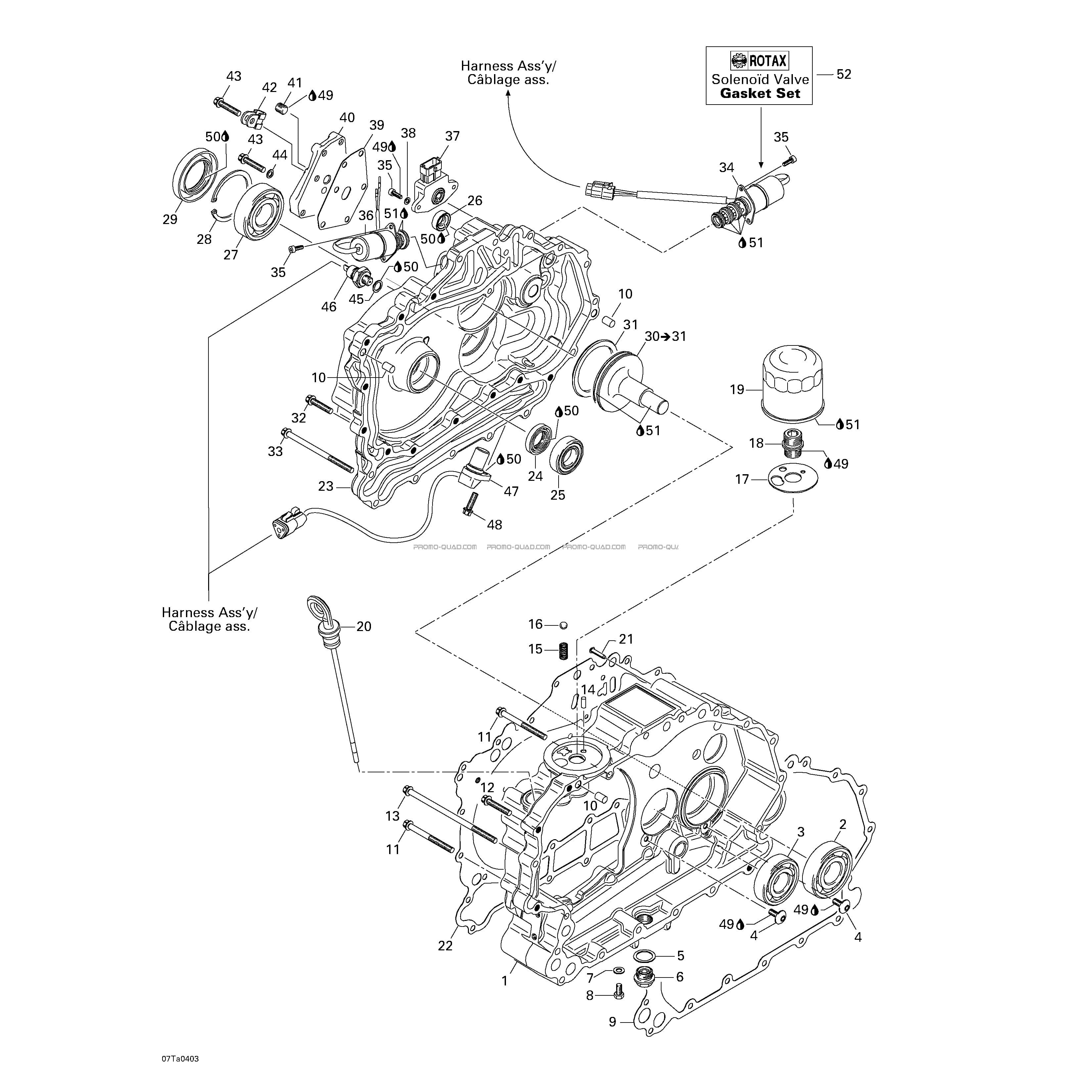 Carter Et Couvercle Embrayage  Can-am  2004 Toutes les cylindrées  Original parts OEMCarter Et Couvercle Embrayage  Can-am  2004 Toutes les cylindrées  Original parts OEM
