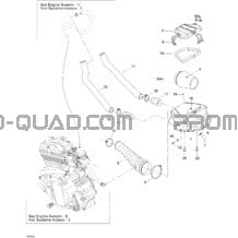 Admission Air pour Can-am Toutes les cylindrées 2005 DS 650 DS 650 X