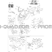 Carrosserie Et Accessoires 1 pour Can-am Toutes les cylindrées 2005 DS 650 DS 650 X