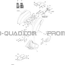 Carrosserie Et Accessoires 2 pour Can-am Toutes les cylindrées 2005 DS 650 DS 650 X