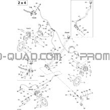 Frein Hydraulique 2 X 4 pour Can-am Toutes les cylindrées 2005 Outlander 330 400 STD 2 X 4
