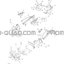 Carrosserie Et Accessoires 3 pour Can-am Toutes les cylindrées 2005 Outlander 330 400 STD 2 X 4