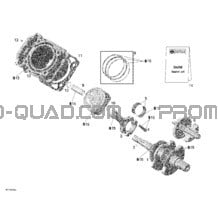 Cylindre pour Can-am Toutes les cylindrées 2005 Outlander 400 XT 4 X 4