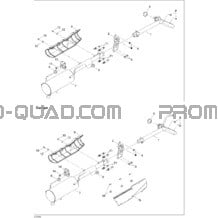 Système Échappement pour Can-am Toutes les cylindrées 2005 Outlander 400 XT 4 X 4