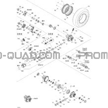 Système Entraînement Avant pour Can-am Toutes les cylindrées 2005 Outlander 400 XT 4 X 4