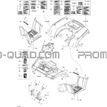 Carrosserie Et Accessoires 1 pour Can-am Toutes les cylindrées 2005 Outlander 400 XT 4 X 4