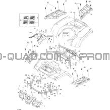 Carrosserie Et Accessoires 2 pour Can-am Toutes les cylindrées 2005 Outlander 400 XT 4 X 4