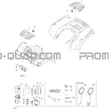 Coffres Avant Et Arrière pour Can-am Toutes les cylindrées 2005 Outlander 400 XT 4 X 4