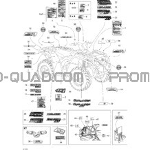 Décalques pour Can-am Toutes les cylindrées 2005 Outlander 400 XT 4 X 4