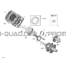 Cylindre pour Can-am Toutes les cylindrées 2005 Outlander MAX 400