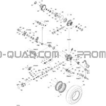 Système Entraînement Avant pour Can-am Toutes les cylindrées 2005 Outlander MAX 400