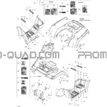 Carrosserie Et Accessoires 1 pour Can-am Toutes les cylindrées 2005 Outlander MAX 400