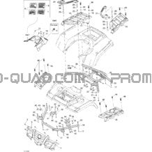 Carrosserie Et Accessoires 2 pour Can-am Toutes les cylindrées 2005 Outlander MAX 400