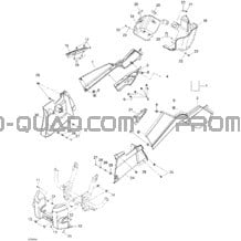 Carrosserie Et Accessoires 3 pour Can-am Toutes les cylindrées 2005 Outlander MAX 400