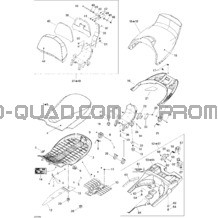 Siège pour Can-am Toutes les cylindrées 2005 Outlander MAX 400