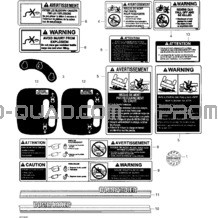 Décalques pour Can-am Toutes les cylindrées 2005 Sarasota 1000
