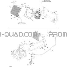 Refroidissement Moteur pour Can-am Toutes les cylindrées 2005 Traxter 5 Speed