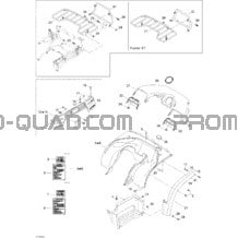 Carrosserie Et Accessoires (Arrière) pour Can-am Toutes les cylindrées 2005 Traxter 5 Speed