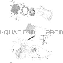 Système Refroidissement pour Can-am Toutes les cylindrées 2005 Traxter CVT (500