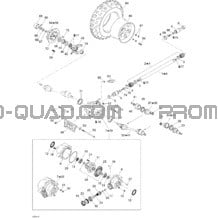 Système Entraînement Avant pour Can-am Toutes les cylindrées 2005 Traxter CVT (500