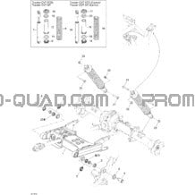Suspension Arrière pour Can-am Toutes les cylindrées 2005 Traxter CVT (500