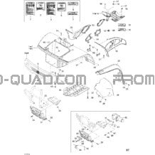 Carrosserie Et Accessoires 1 pour Can-am Toutes les cylindrées 2005 Traxter CVT (500