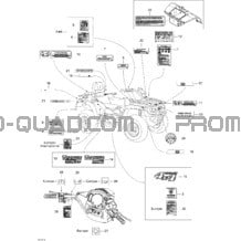 Décalques pour Can-am Toutes les cylindrées 2005 Traxter Max CVT 650