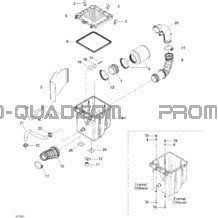 Silencieux Admission pour Can-am Toutes les cylindrées 2005 Traxter Max Std & Max XT