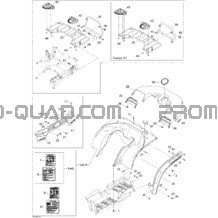 Carrosserie Et Accessoires 2 pour Can-am Toutes les cylindrées 2005 Traxter Max Std & Max XT