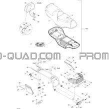 Siège pour Can-am Toutes les cylindrées 2005 Traxter Max Std & Max XT