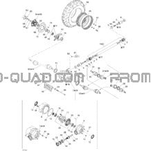 Système Entraînement Avant pour Can-am Toutes les cylindrées 2005 Traxter XL